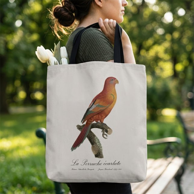 Tote Bag Lori de Bornéo, Trichoglossus borneus (Red Lory or Eos Bornea, Trichoglossus borneus. Tote Bag)