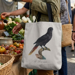 Tote Bag Lori noir ou Lori à bec rouge, Chalcopsitta atra