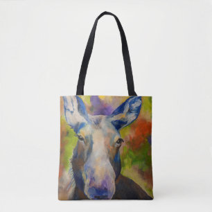 Tote Bag L'orignal sauvage de l'Alaska et l'ours Fourre-tou