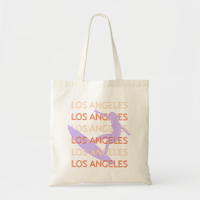 Tote Bag Los Angeles Travel Art, Californie, Travel Art (Devant)