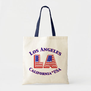 Tote Bag Los Angeles USA Patriotic Canvas Fourre-tout