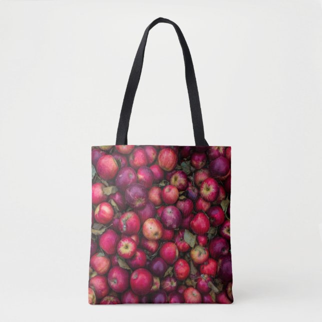 Tote Bag lot de pommes rouges (Devant)