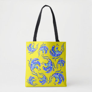 Tote Bag Lots of abstract art waves