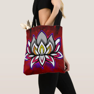 Tote Bag Lotus arc en ciel