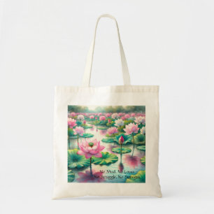 Tote Bag Lotus Flowers & Citation