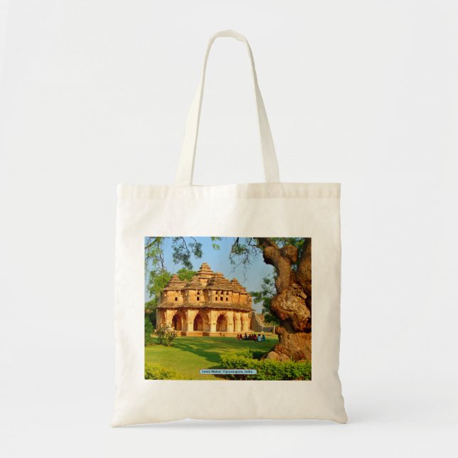 Tote Bag Lotus Mahal, Vijayanagara, Inde (Devant)