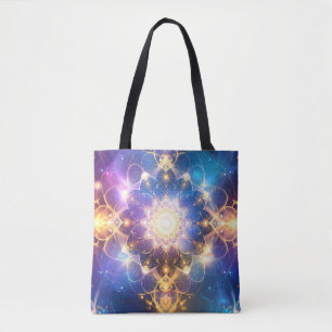 Tote Bag Lotus Mandala Art Fourre-tout