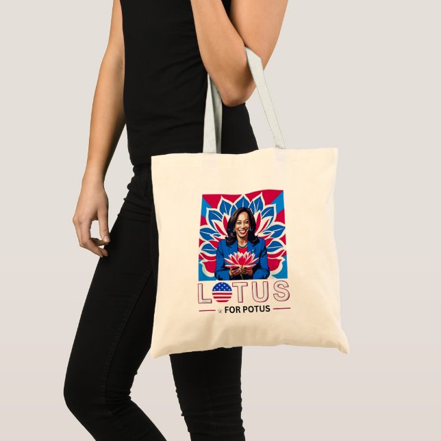 Tote Bag Lotus pour la campagne présidentielle de Potus Kam (Devant (produit))
