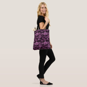 Tote Bag Lotus rouge-violet