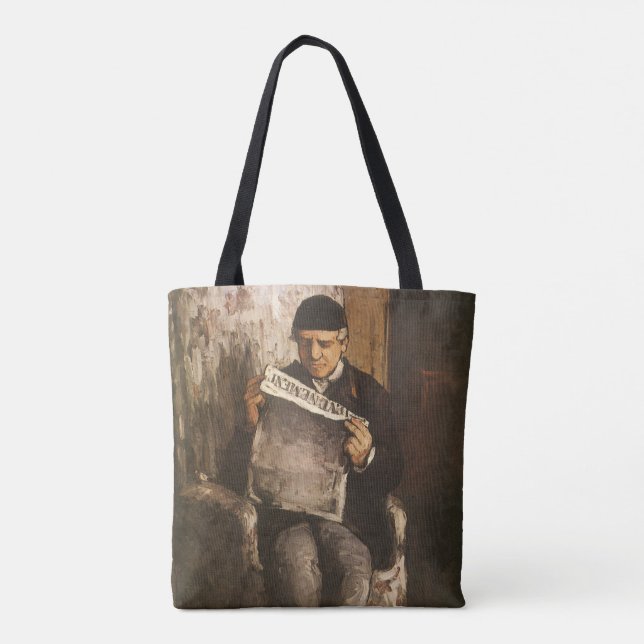 Tote Bag Louis Auguste Cezanne Père De L'Artiste Lecture (Dos)