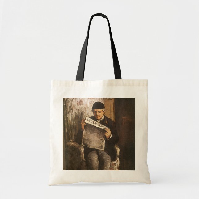 Tote Bag Louis Auguste Cezanne Père De L'Artiste Lecture (Devant)