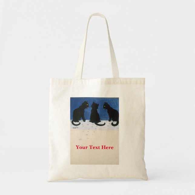 Tote Bag Louis Wain Cats dans la neige (Devant)