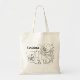 Tote Bag Louisiane Art Mardi Gras Destination Art