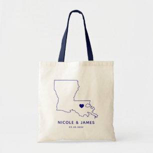 Tote Bag Louisiane Mariage Welcome Bag Fourre-tout, Navy Bl