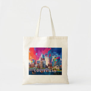 Tote Bag Louisville Skyline Abstrait Art