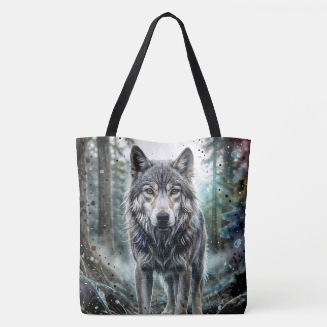Tote Bag Loup Animal (Dos)