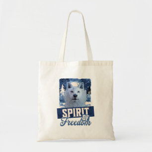 Tote Bag Loup Arctique Esprit de liberté Création faunique