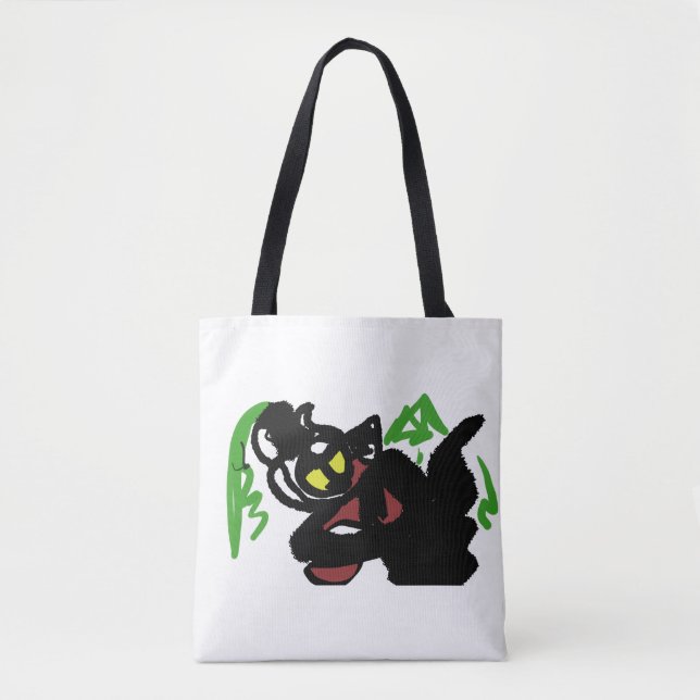 Tote Bag Loup automne gentil (Devant)