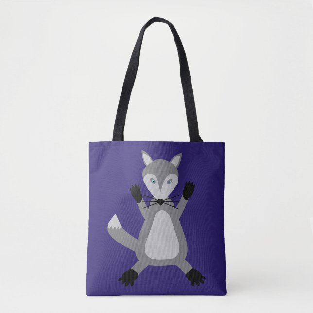 Tote Bag Loup d'Halloween mignon (Devant)
