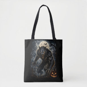 Tote Bag Loup-garou sinistre Halloween – Créature d'horreur