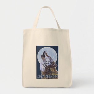 Tote Bag Loup gris HowlingNew Mexique
