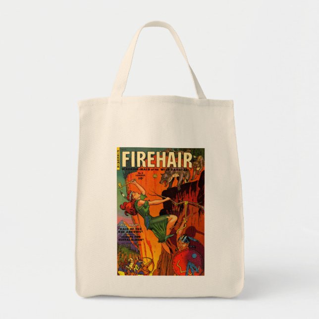 Tote Bag Loups de combat de domestique rousse de guerrier (Devant)