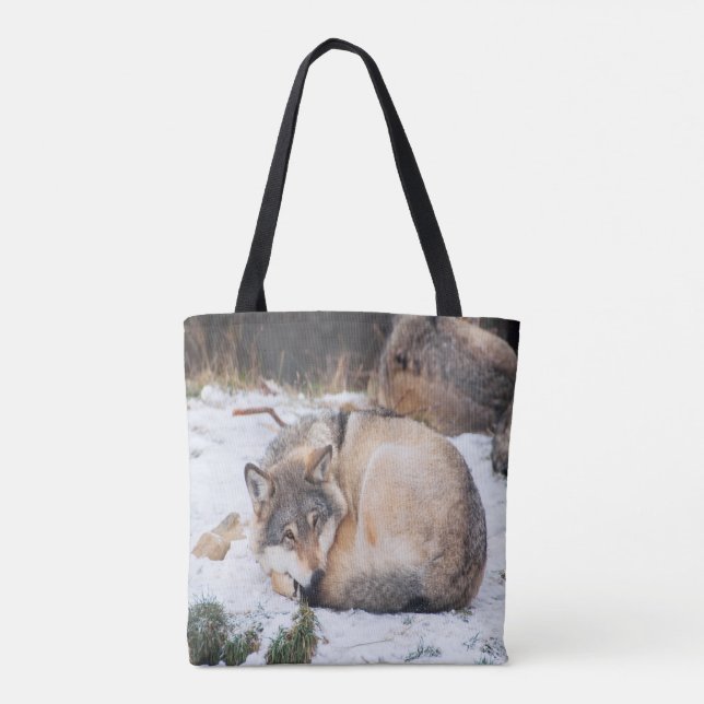 Tote Bag Loups dormant (Dos)