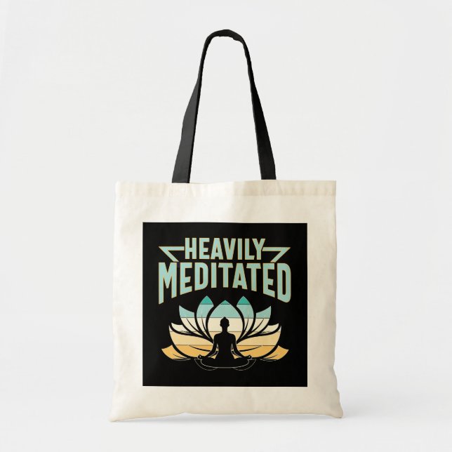 Tote Bag Lourdement Méditée - Yoga (Devant)