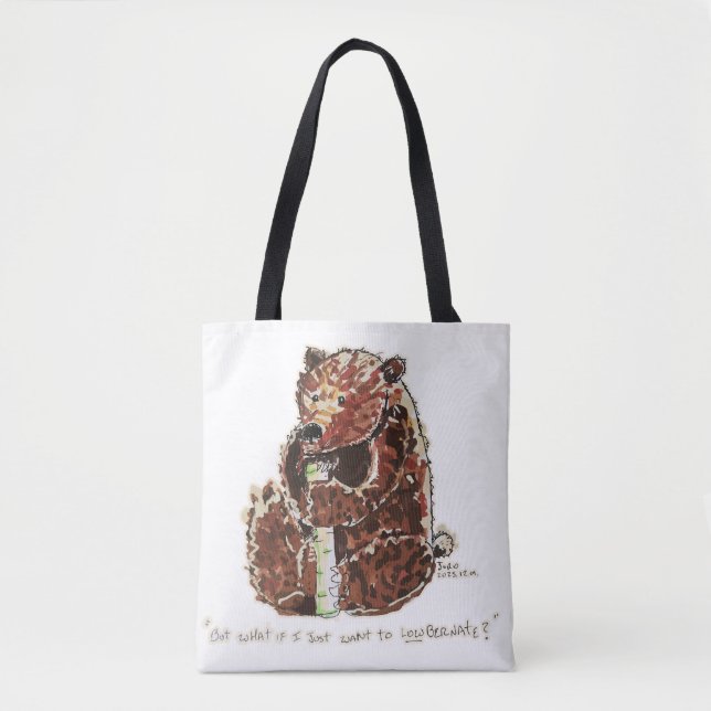 Tote Bag L'ours envisage l'hibernation (Devant)