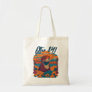 Tote Bag Loutre de surf 841 Loutre Mon Chemin Loutre de mer
