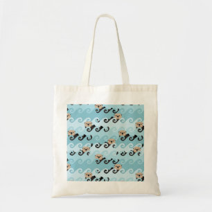 Tote Bag Loutres de mer montant les vagues