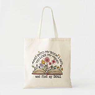 Tote Bag Louveur de livres floraux