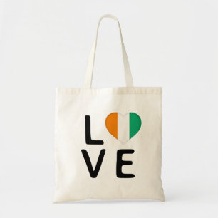Tote Bag Love - Cote dIvoire Flag