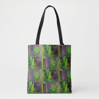Tote Bag LOVE Cthulhu répéter Fourre-tout