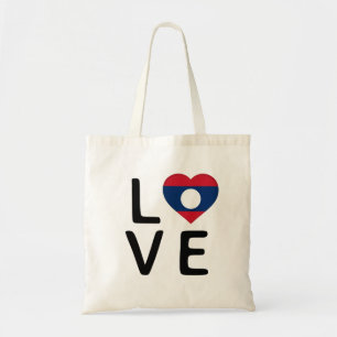 Tote Bag Love - Drapeau Laos