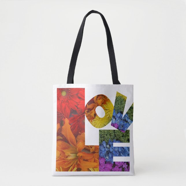 Tote Bag Love Flowers Fourre-tout (Devant)