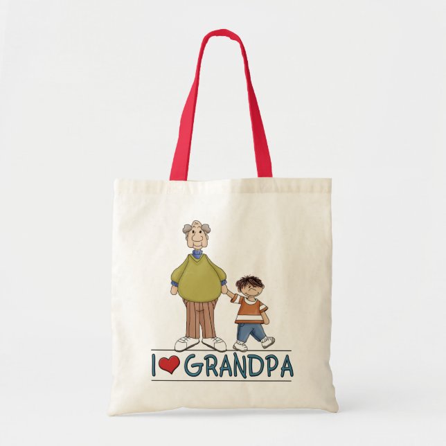 Tote Bag Love Grand-père 2 Fourre-tout (Devant)
