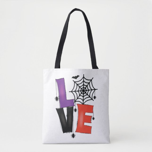 Tote Bag Love Halloween (Devant)