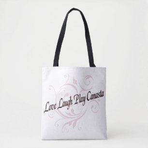 Tote Bag Love Laugh Play Canasta