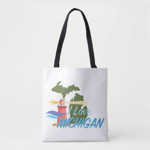 Tote Bag Love Michigan