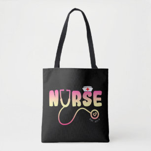 Tote Bag Love Nurse Funny Selon Jean Watson "Caring