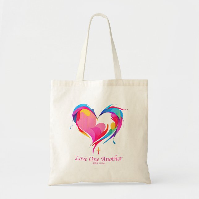 Tote Bag Love One Another Bible Verse John 1334 (Devant)