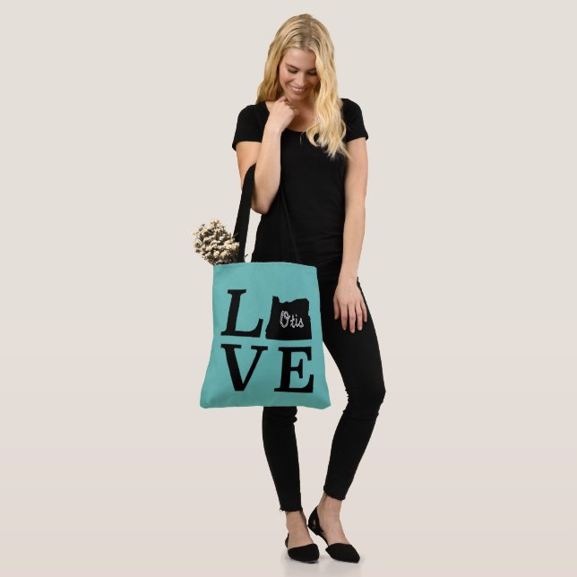 Tote Bag LOVE Otis Rope Black (Sur le modèle)