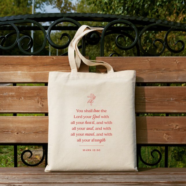 Tote Bag Love the Lord Your God Christian (Créateur téléchargé)