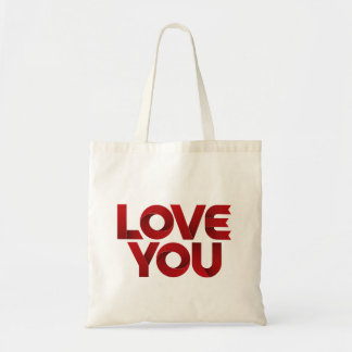 Tote Bag Love You – Bold Romantic Typography