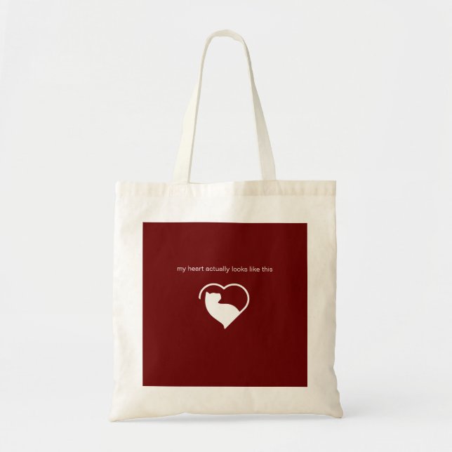 Tote Bag lovecats hotsprings "my heart" shopping (Devant)