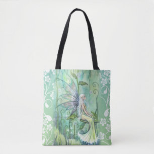 Tote Bag Lovely Fairy in Green Garden par Molly Harrison