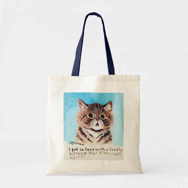 Tote Bag Lovely Kitten, Louis Wain (Devant)