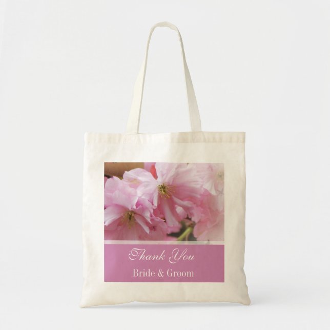 Tote Bag Lovely rose cerisier fleur de printemps faveur de  (Devant)
