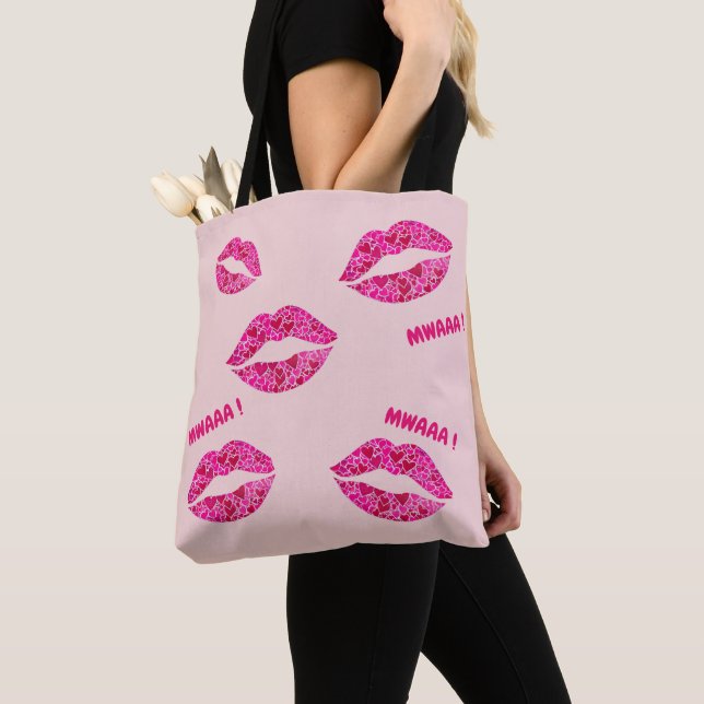Tote Bag Loving Lips 01 MWAAA! (De près)